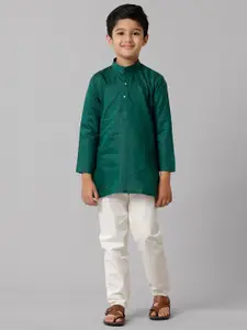 Ramraj Boys Mandarin Collar Kurta with Pyjamas