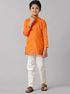Ramraj Boys Mandarin Collar Kurta with Pyjamas