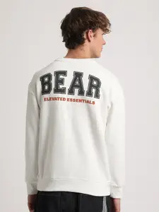 THE BEAR HOUSE Typography Printed Pullover Sweatshirt