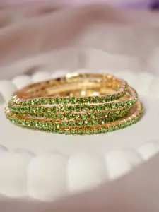 SALTY Set Of 5 Gold-Plated Bracelet