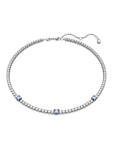SWAROVSKI Rhodium-Plated Crystals Studded Necklace