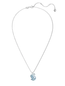 SWAROVSKI Iconic Swan Rhodium-Plated Crystals-Studded Necklace