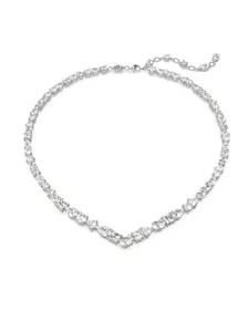 SWAROVSKI Rhodium-Plated Crystals Studded Necklace