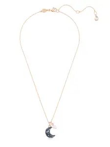 SWAROVSKI Luna Rose Gold-Plated Crystals-Studded Necklace