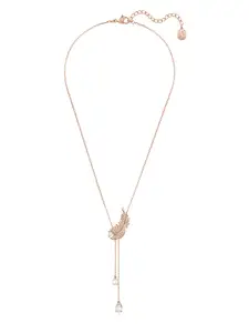 SWAROVSKI Nice Rose Gold-Plated Crystals-Studded Necklace