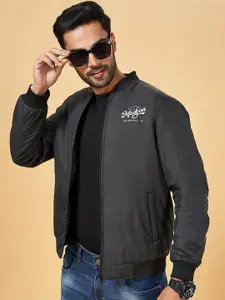 YU by Pantaloons Mandarin Collar Bomber Jacket