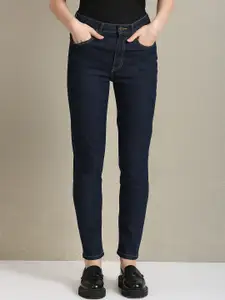 U.S. Polo Assn. Women Clean Look Slim Fit High-Rise Stretchable Cotton Jeans