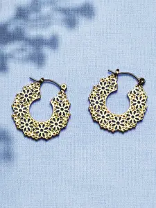 Accessorize London Women's Flower Cut-out Hoops