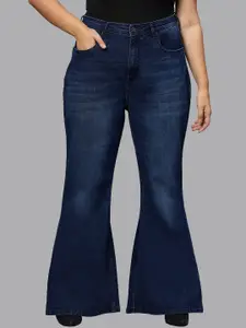 Turning Blue Women Plus Size Extra Flared Jeans