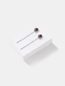 SHAYA Sterling Silver Stone Studded Ear Cuff Earrings