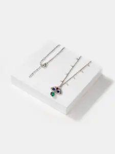 SHAYA Sterling Silver Oxidised Necklace