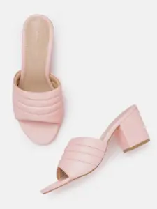 Allen Solly Textured Open Toe Block Heel