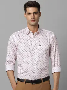 Allen Solly Geometric Printed Slim Fit Opaque Cotton Formal Shirt