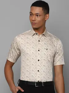 Allen Solly Slim Fit Paisley Printed Spread Collar Pure Cotton Formal Shirt