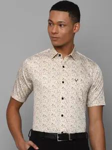 Allen Solly Slim Fit Paisley Printed Spread Collar Pure Cotton Formal Shirt