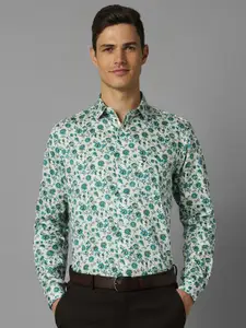 Allen Solly Slim Fit Floral Printed Pure Cotton Formal Shirt