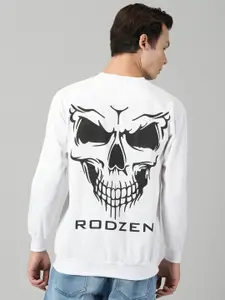 Rodzen Graphic Printed Fleece Sweatshirt
