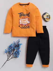 Toonyport Boys Printed Pure Cotton T-shirt With Trousers