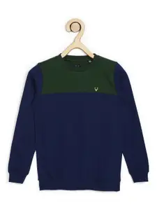 Allen Solly Junior Boys Colourblocked Pure Cotton Pullover