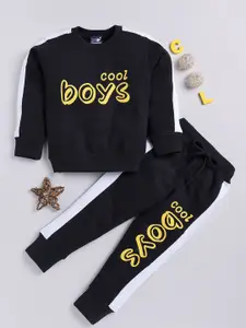 Toonyport Boys Typography Printed Tracksuits