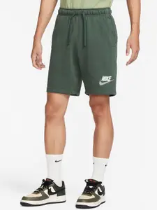 Nike Club Men French Terry Brand Logo Printed Sports Shorts