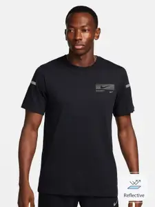 Nike Dri-FIT Brand Logo Printed Fitness Cotton T-Shirt