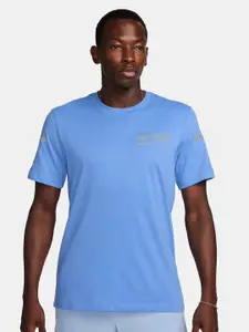 Nike Dri-FIT Brand Logo Printed Fitness Cotton T-Shirt