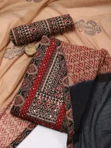 Meena Bazaar Printed Unstitched Dress Material