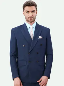 FRENCH CROWN Double Breasted Stretchable Slim Fit Traveler Blazer