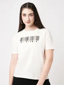 Kraus Jeans Typography Printed Slim Fit Cotton T-shirt