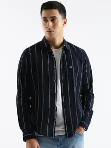 WROGN Standard Slim Fit Striped Cotton Casual Shirt