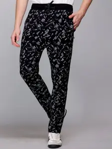 FCKPLUS Men Regular Fit Abstract Printed Cotton Track Pant