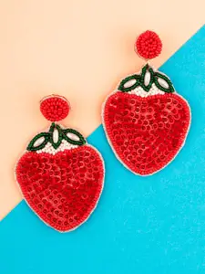 Crunchy Fashion Artificial Stones and Beads Contemporary Drop Earrings