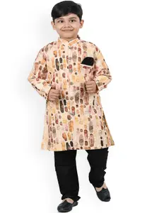 BAESD Boys Geometric Printed Regular Kurta with Pyjamas
