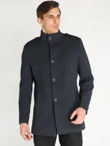 LURE URBAN Spread Collar Single Breasted Overcoat