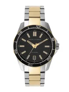 Armani Exchange Men Stainless Steel Bracelet Style Analogue Date Aperture Watch AX1956