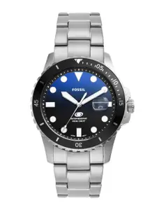 Fossil Fossil Blue Dive Men Stainless Steel Bracelet Style Straps Analogue Watch FS6038