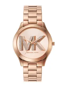 Michael Kors Women Dial & Stainless Steel Bracelet Style Straps Analogue Watch