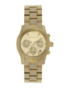 Michael Kors Women Dial & Stainless Steel Bracelet Style Straps Analogue Watch MK7435