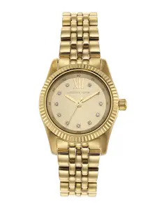 Michael Kors Lexington Embellished Dial & Stainless Steel Straps Analogue Watch MK4741