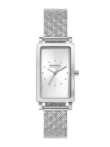 SKAGEN Women Embellished Dial Stainless Steel Bracelet Style Straps Analogue Watch SKW3115