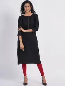 SUTI Round Neck Straight Kurta