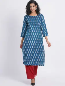SUTI Ethnic Motifs Printed Straight Kurta