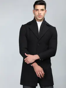 PROTEX Notched Lapel Collar Single Breasted Overcoat