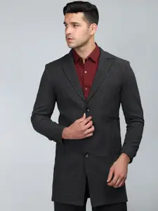 PROTEX Notched Lapel Collar Single-Breasted Overcoat