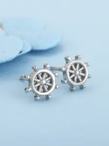 GIVA Rhodium-Plated 925 Sterling Silver Contemporary Studs Earrings
