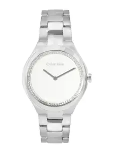 Calvin Klein Women Stainless Steel Bracelet Style Straps Admire Analogue Watch- 25200365