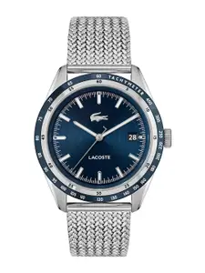Lacoste Men Everett Stainless Steel Textured Analogue Tachymeter Watch 2011294