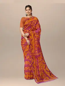 SARIKA Woven Design Pure Cotton Jamdani Saree