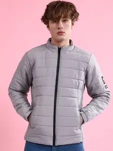 The Indian Garage Co Men Zip-Front High Neck Puffer Jacket